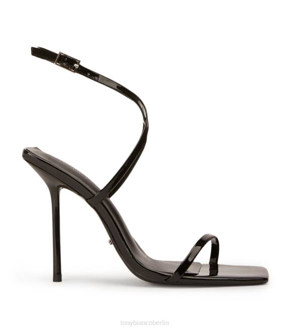 Stöckelschuhe| de Tony Bianco Frauen Naxos-Absätze schwarzes Lackleder 462449